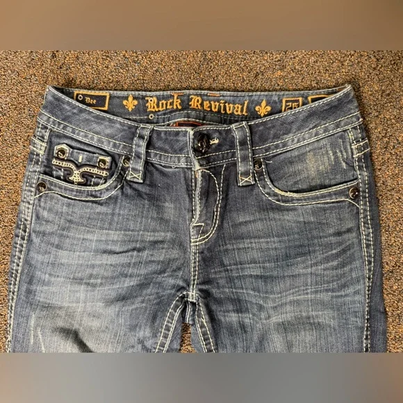 Rock Revival Women's Thick Stitch Jeans Dee Skinny  Size 26 Thick Stitch - Picture 3 of 15